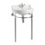 BURLINGTON EDWARDIAN LAVABO REDONDO 56CM CON SOPORTE EN METAL