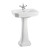 BURLINGTON VICTORIAN LAVABO 56CM CON PEDESTAL ESTANDAR