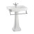 BURLINGTON VICTORIAN LAVABO 61CM CON TOALLERO Y PEDESTAL ESTANDAR