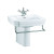 BURLINGTON VICTORIAN LAVABO 56CM CON TOALLERO Y SEMIPEDESTAL