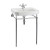 BURLINGTON VICTORIAN LAVABO 61CM CON SOPORTE EN CROMO