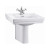 BURLINGTON CONTEMPORARY LAVABO 57.5CM CON SEMIPEDESTAL