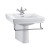 BURLINGTON CONTEMPORARY LAVABO 57.5CM CON TOALLERO Y SEMIPEDESTAL