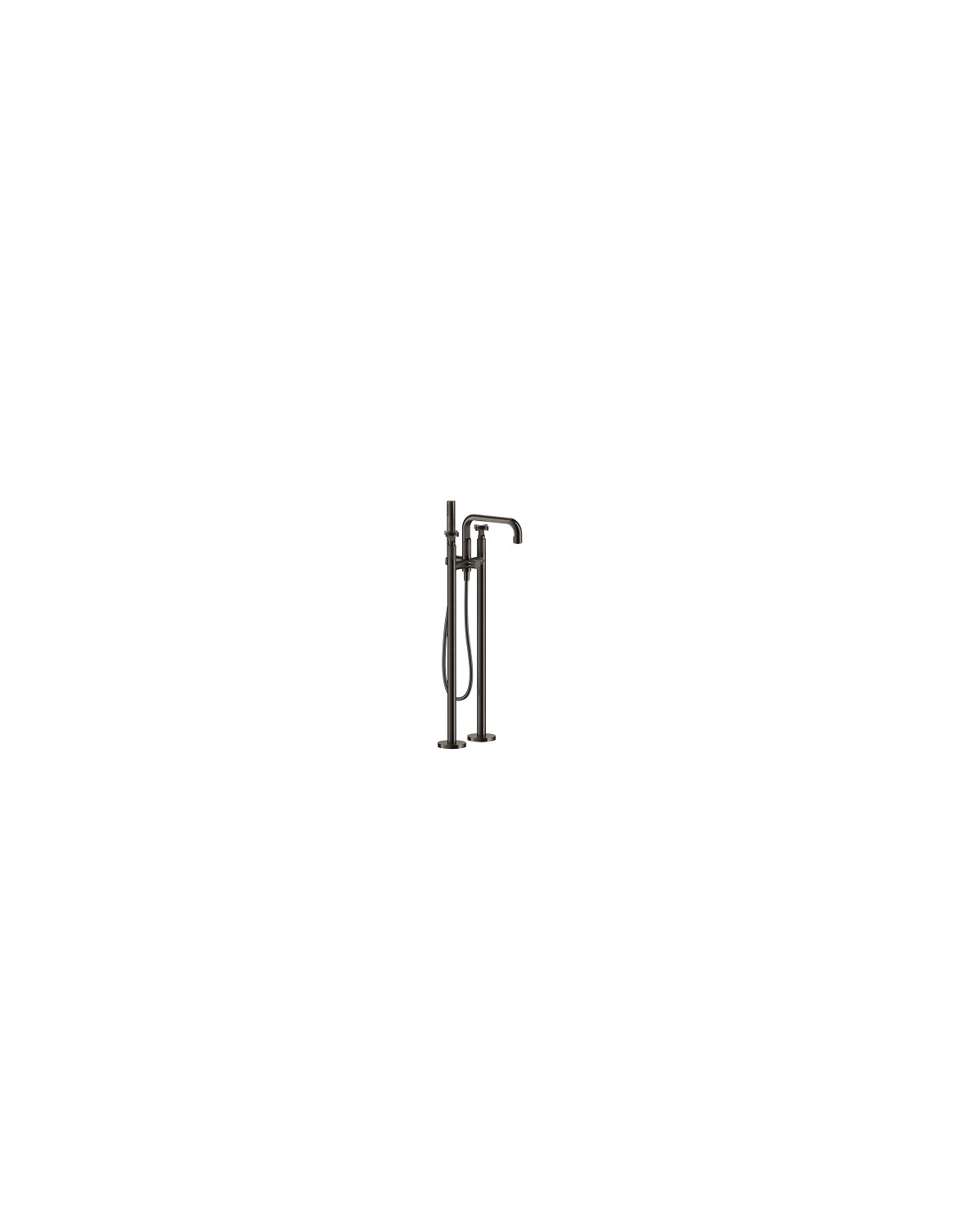 ORIGINI Columna de ducha de metal para fijación al suelo con cabeza de ducha  By Gessi