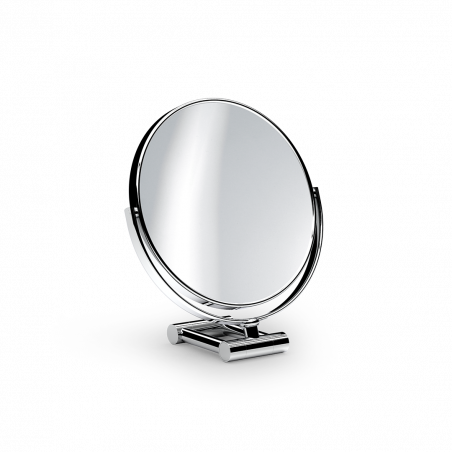 Espejo Maquillaje Redondo Metálico x5
