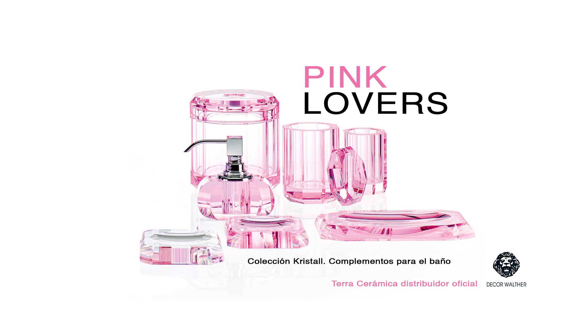 Pink Lovers, también para complementos del baño