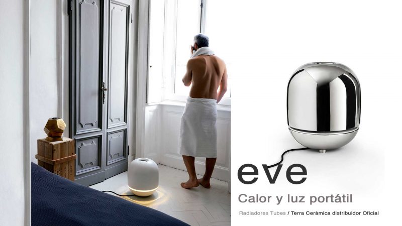 Radiador Eve, calor y luz portátil