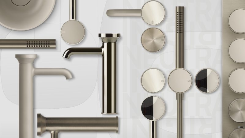 Grifería de diseño en colores únicos de la firma Gessi