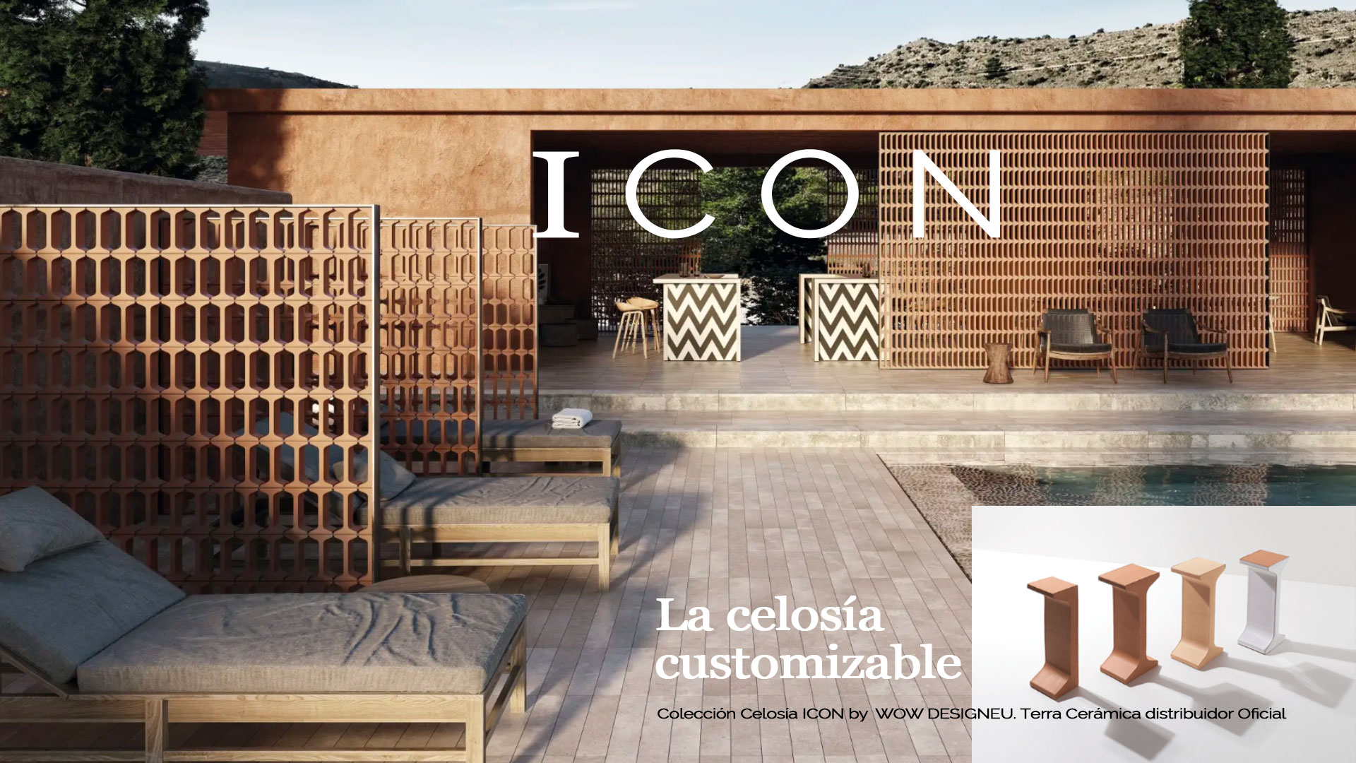 Icon, la celosía customizable de la firma Wowdesign