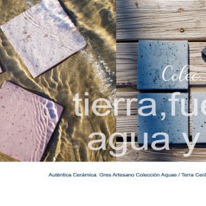 Aquae el gres porcelánico hecho de tierra, fuego, agua y luz de la firma Auténtica Cerámica
